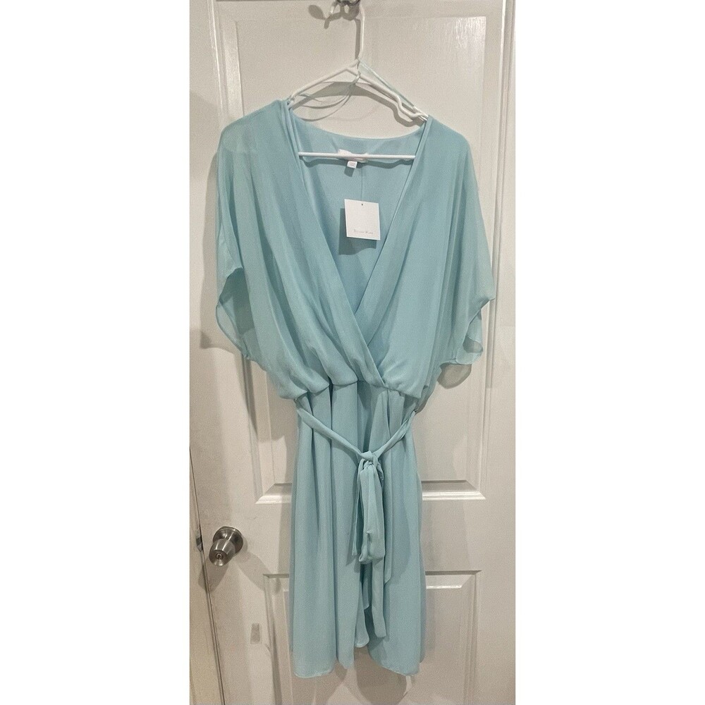 Roland Klein Dress, Sequin Sleeve size US Size 20 Blue